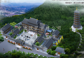 小寺廟設計圖_小型寺院規(guī)劃方案_農(nóng)村小寺廟布局效果圖